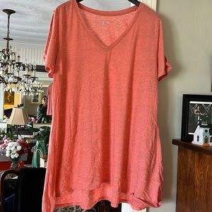 Lane Bryant 18/20 flowy tunic style tshirt with open sleeves